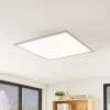 Arbejdsrum/Kontor|Gang ^ Lindby LED-panel Stenley, 4.000 K, 60 cm x 60 cm, sølv/hvid