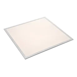 Arbejdsrum/Kontor|Gang ^ Lindby LED-panel Stenley, 4.000 K, 60 cm x 60 cm, sølv/hvid