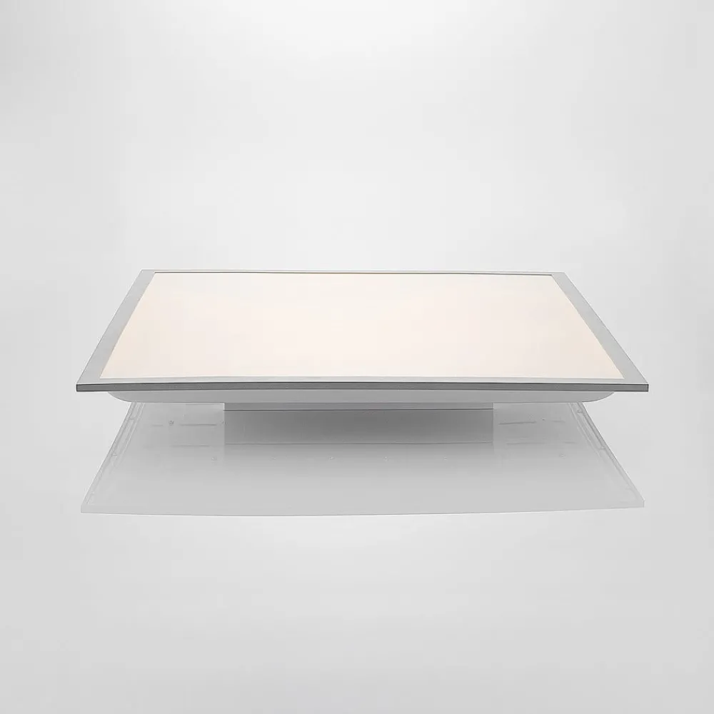 Arbejdsrum/Kontor|Gang ^ Lindby LED-panel Stenley, 4.000 K, 60 cm x 60 cm, sølv/hvid