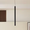 Lindby Skinnesystem > LED-pendellampe Lumaro, sort, Ø3cm,aluminium,48V,dæmpbar