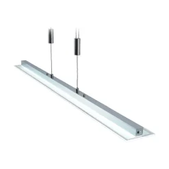 Arbejdsrum/Kontor|Pendellamper ^ Lindby LED-pendellampe Sladja, krom, glas, touchdæmper