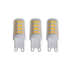 Lindby Led Pærer > LED penlight, sæt med 3, G9, 3 W, klar, 3.000 K