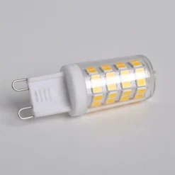 Led Pærer ^ Lindby LED penlight, sæt med 10, G9, 3 W, klar, 3.000 K