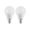 Lindby Led Pærer > LED-pære E14 G45 4,5W 3.000K opal sæt med 2 stk