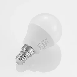 Lindby Led Pærer > LED-pære E14 G45 4,5W 3.000K opal sæt med 2 stk