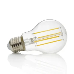 Filament Pære|Led Pærer ^ Lindby LED-pære, glødetråd, E27, 7W, klar, 2.700K