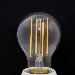 Filament Pære|Led Pærer ^ Lindby LED-pære, glødetråd, E27, 7W, klar, 2.700K