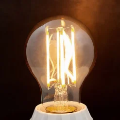 Lindby Filament Pære|Led Pærer > LED-pære, glødetråd, E27, 6W, rav, 1800K