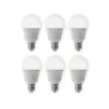 Led Pærer ^ Lindby LED-pære, sæt med 6 stk, E27, 8,5 W, mat, 3.000 K