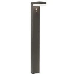 Solcelle Lampe Med Sensor|Gadebelysning Med Sensor ^ Lindby LED-pullert Chioma, antracit, sensor