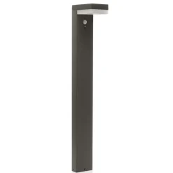 Solcelle Lampe Med Sensor|Gadebelysning Med Sensor ^ Lindby LED-pullert Chioma, antracit, sensor