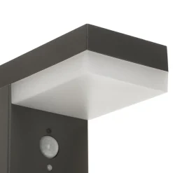 Solcelle Lampe Med Sensor|Gadebelysning Med Sensor ^ Lindby LED-pullert Chioma, antracit, sensor