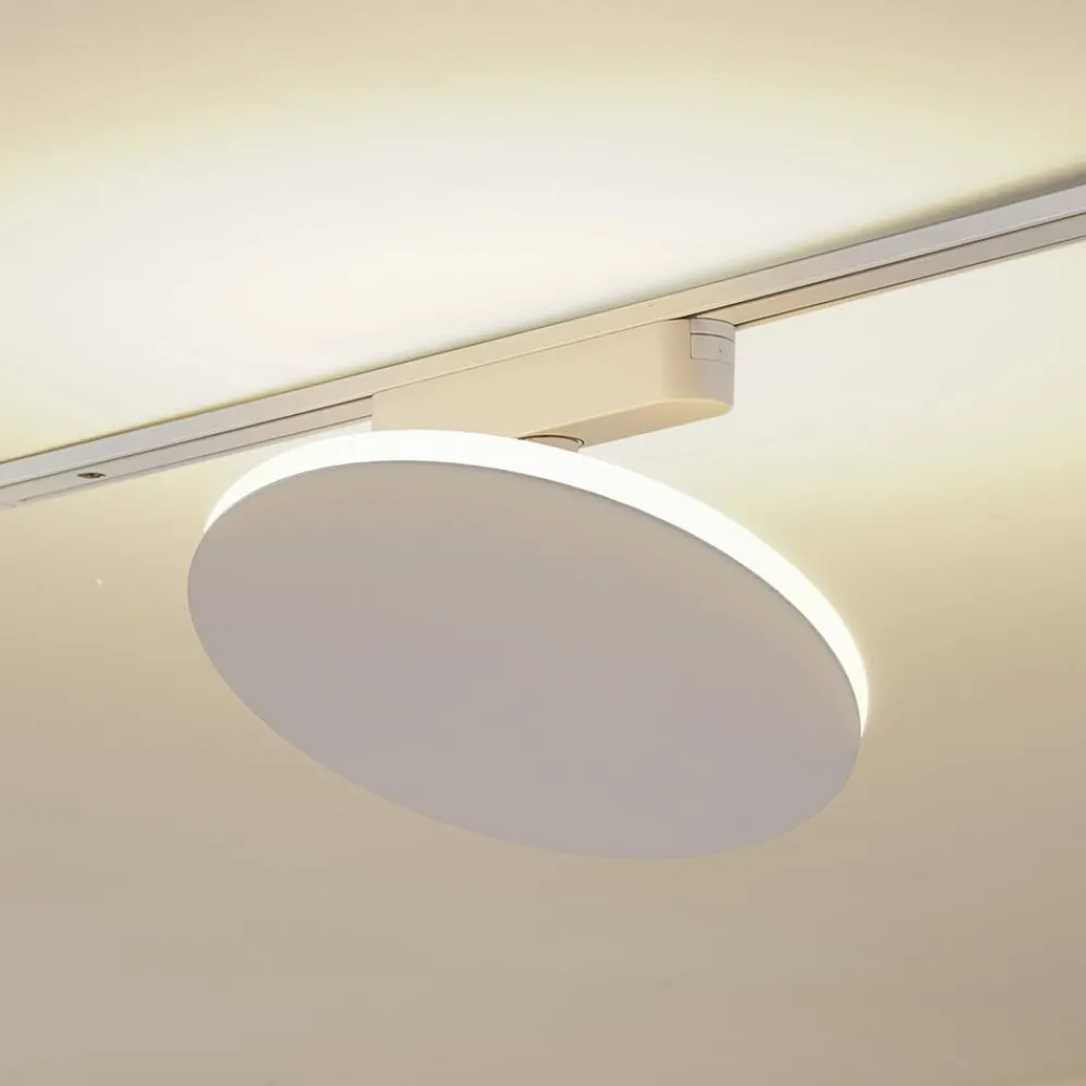 Lindby Skinnesystem > LED-skinnelampe Lumaro, hvid, aluminium, 48V, dæmpbar
