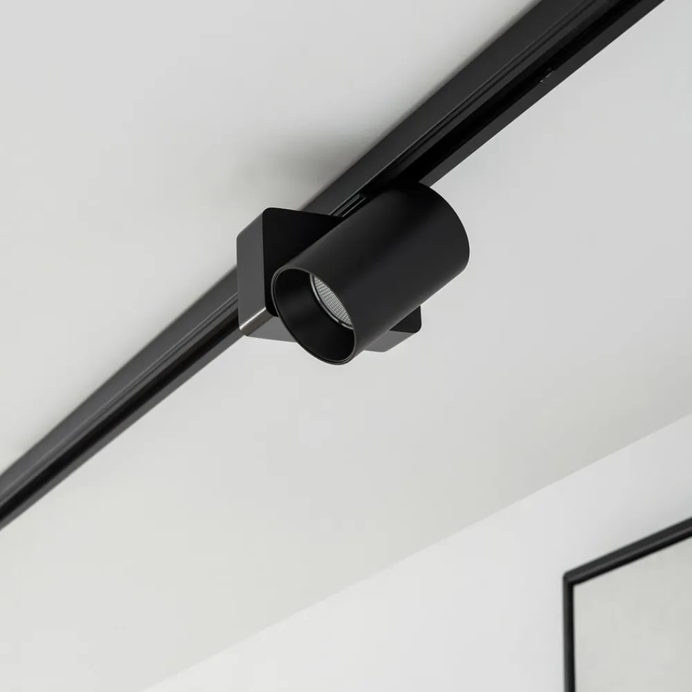 Lindby Skinnesystem > LED-skinnespot Linaro/Brinja, sort, 1-faset