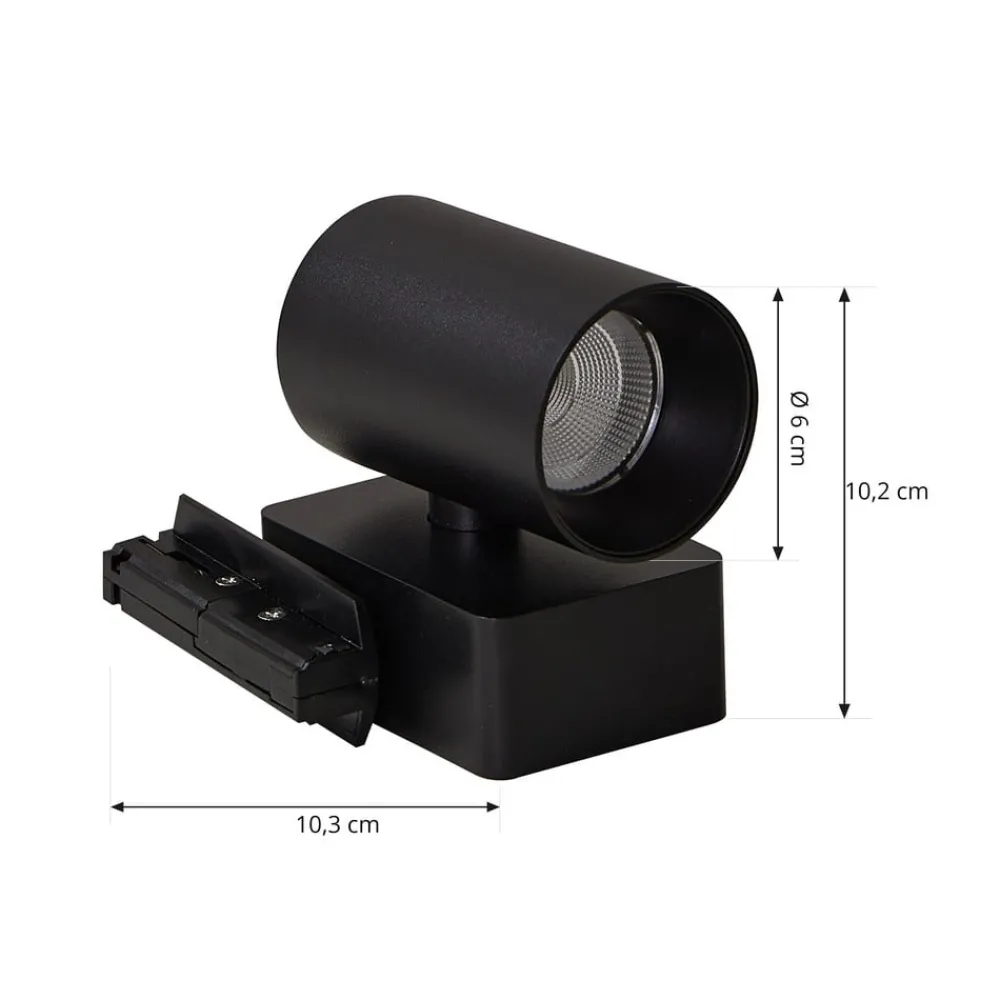 Lindby Skinnesystem > LED-skinnespot Linaro/Brinja, sort, 1-faset