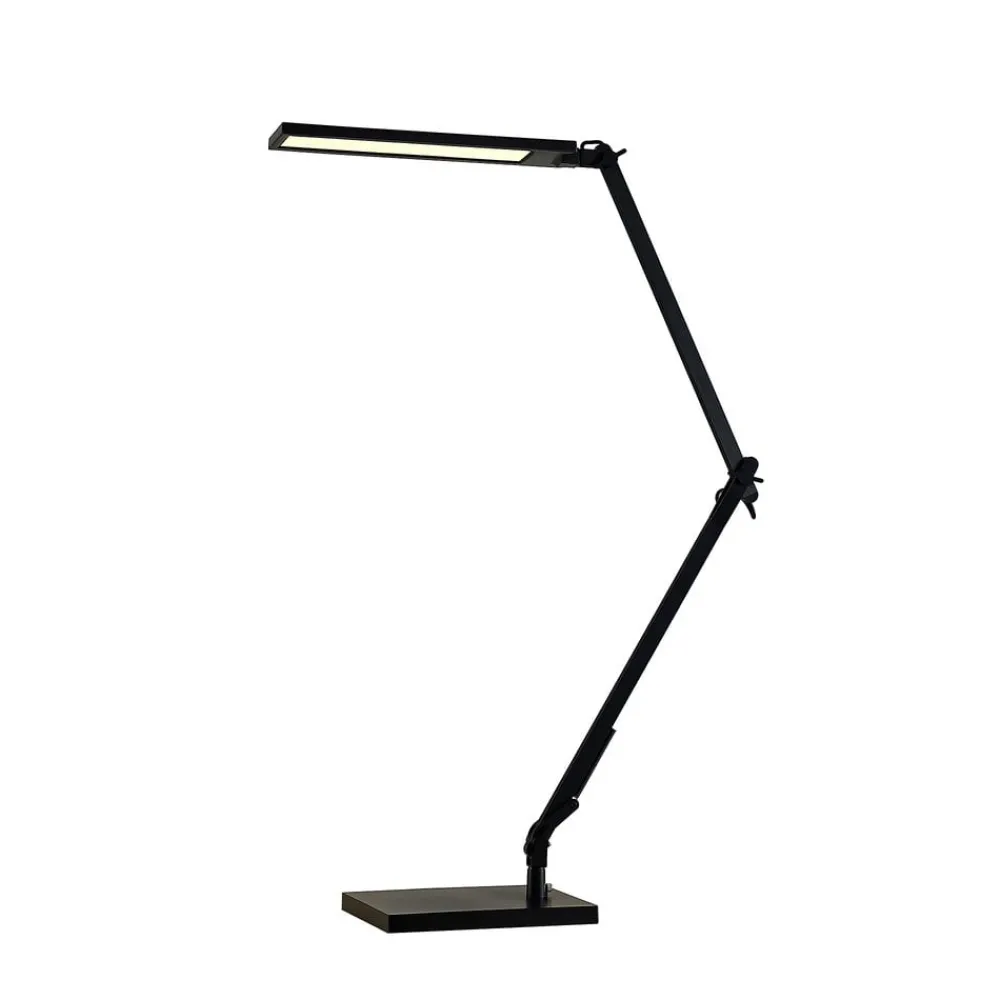 Lindby Arbejdsrum/Kontor|Bordlamper > LED-skrivebordslampe Antisa, sort, CCT, dæmpbar