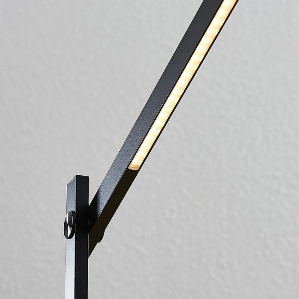 Lindby Arbejdsrum/Kontor|Bordlamper > LED-skrivebordslampe Loretta, 43 cm, sort, CCT