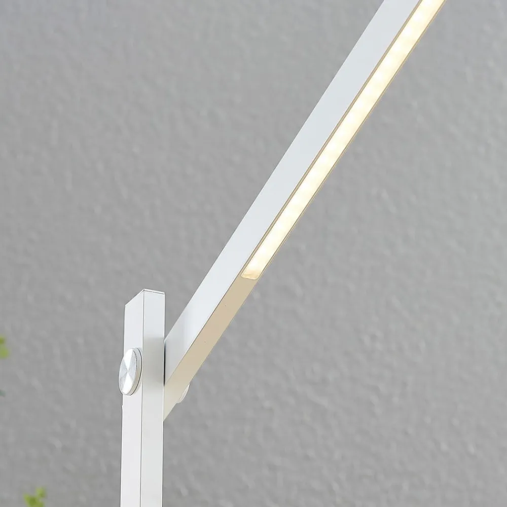 Arbejdsrum/Kontor|Bordlamper ^ Lindby LED-skrivebordslampe Loretta, højde 43 cm, hvid, CCT
