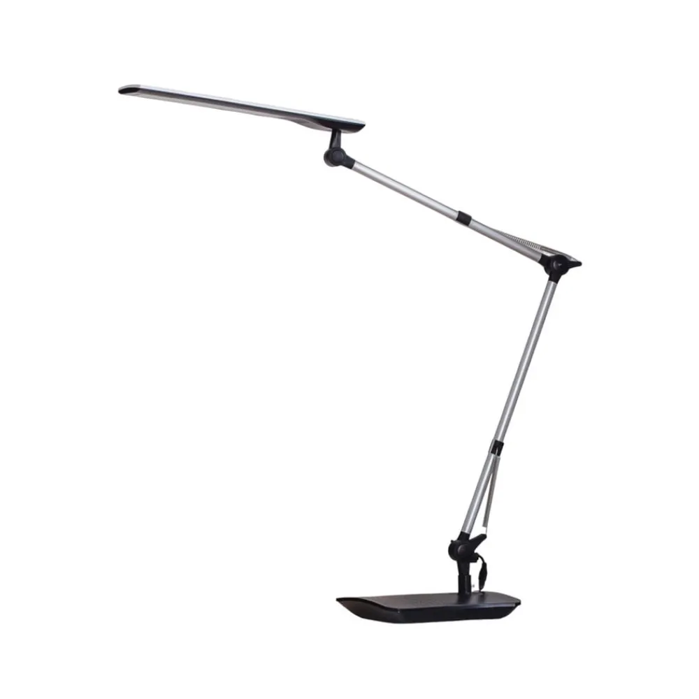 Arbejdsrum/Kontor|Bordlamper ^ Lindby LED-skrivebordslampe Felipe, sort, klemmefod