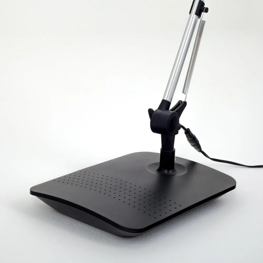 Arbejdsrum/Kontor|Bordlamper ^ Lindby LED-skrivebordslampe Felipe, sort, klemmefod