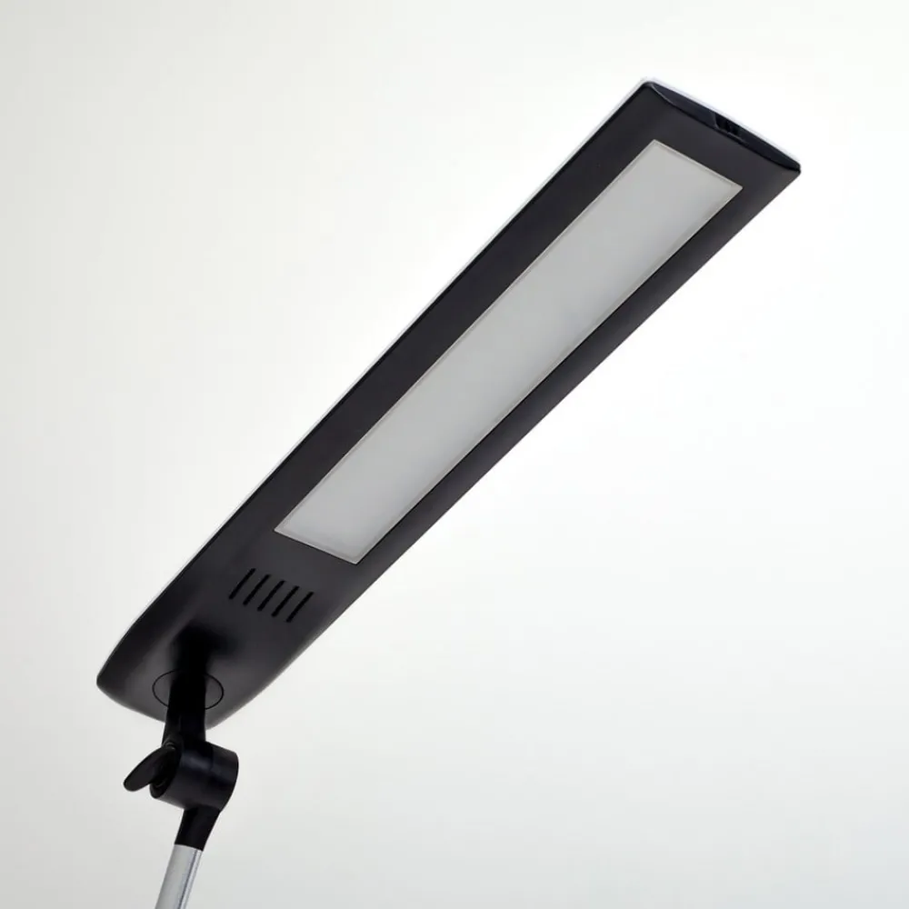Arbejdsrum/Kontor|Bordlamper ^ Lindby LED-skrivebordslampe Felipe, sort, klemmefod