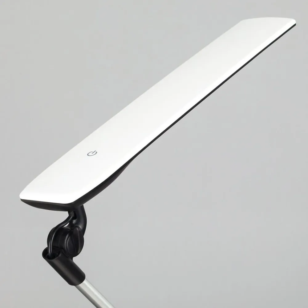 Arbejdsrum/Kontor|Bordlamper ^ Lindby LED-skrivebordslampe Felipe, sort, klemmefod