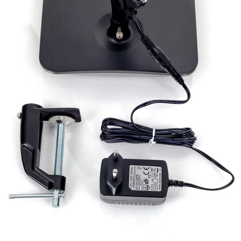 Arbejdsrum/Kontor|Bordlamper ^ Lindby LED-skrivebordslampe Felipe, sort, klemmefod