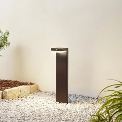 Solcelle Lampe Med Sensor|Sokkellamper Med Sensor ^ Lindby LED-sokkellampe Eleazar, sort, aluminium, sensor