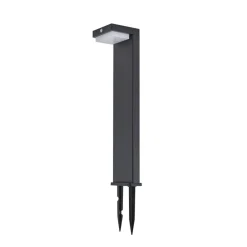 Solcelle Lampe Med Sensor|Sokkellamper Med Sensor ^ Lindby LED-sokkellampe Eleazar, sort, aluminium, sensor