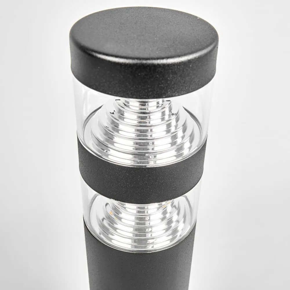Lindby Terrassebelysning|Sokkellamper > LED-sokkellampe Lanea, 40 cm, sort, stål, IP44