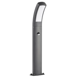 Lindby Sokkellamper Med Sensor|Gadebelysning Med Sensor > LED-sokkellampe Moshe, 60 cm, antracit, sensor