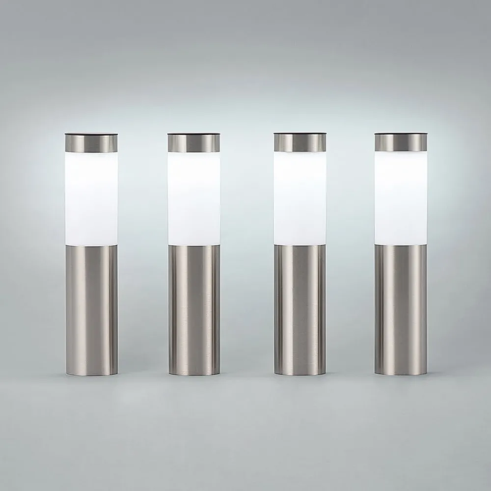 Lindby Solcellelamper|Sokkellamper > LED-sokkellampe, sæt med 4, jordspyd, 31 cm, IP44
