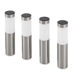 Lindby Solcellelamper|Sokkellamper > LED-sokkellampe, sæt med 4, jordspyd, 31 cm, IP44