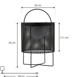 Dekorationsbelysning|Solcellelamper ^ Lindby LED-solcellelampe Achilleas, RGBW, sort