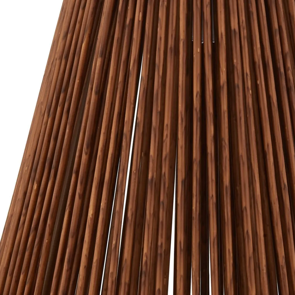Dekorationsbelysning|Solcellelamper ^ Lindby LED-solcellelampe Amaria, rattan, mørk, Ø 27 cm