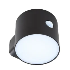 Solcelle Lampe Med Sensor|Væglampe Med Sensor ^ Lindby LED-solcellelampe Amren, sort, ABS, sensor