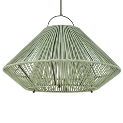 Lindby Udendørs Pendellamper|Solcellelamper > LED-solcellelampe Austas, grøn, Ø 50 cm, USB, IP54