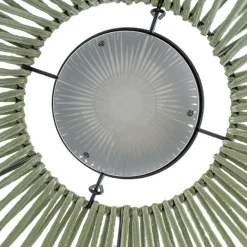 Lindby Udendørs Pendellamper|Solcellelamper > LED-solcellelampe Austas, grøn, Ø 50 cm, USB, IP54