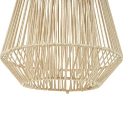 Lindby Udendørs Pendellamper|Solcellelamper > LED-solcellelampe Austas, beige, Ø 32 cm, USB, IP54