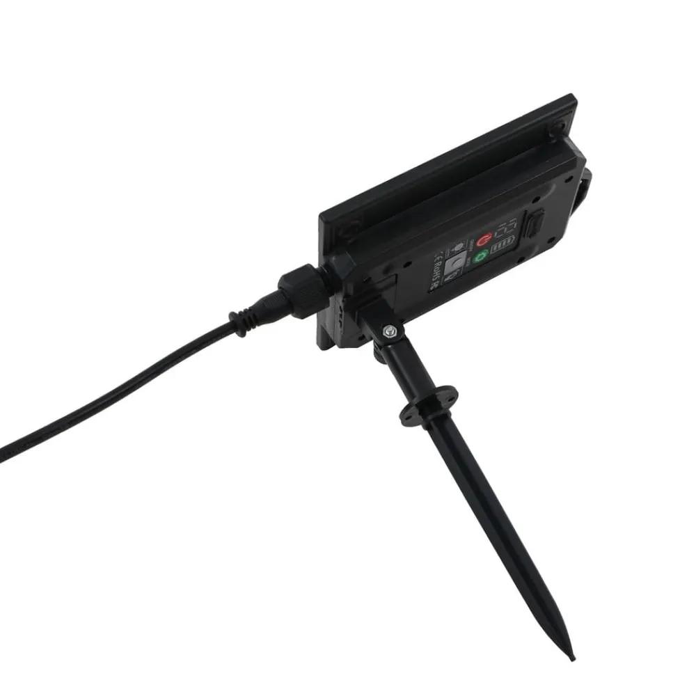 Lindby Solcellelamper|Udendørs Spot > LED-solcellelampe Brindley, sæt med 3, sort, glas