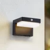 Lindby Solcelle Lampe Med Sensor|Væglampe Med Sensor > LED solcellelampe Eleazar, sort, sensor, dæmpbar