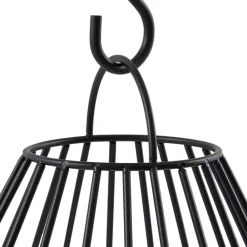 Lindby Dekorationsbelysning|Solcellelamper > LED-solcellelampe Kelda, sort, metal, 38 cm, dæmpbar.