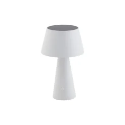 Solcellelamper ^ Lindby LED-solcellelampe Lirinor, hvid, plast, Ø 13 cm