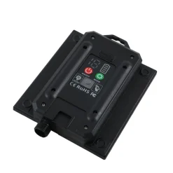 Lindby Dekorationsbelysning|Solcellelamper > LED-solcellelampe Lyris, sort, aluminium, 3.000 K