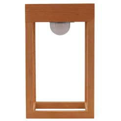 Lindby Dekorationsbelysning|Solcellelamper > LED-solcellelampe Peransa, træ, 25 cm høj