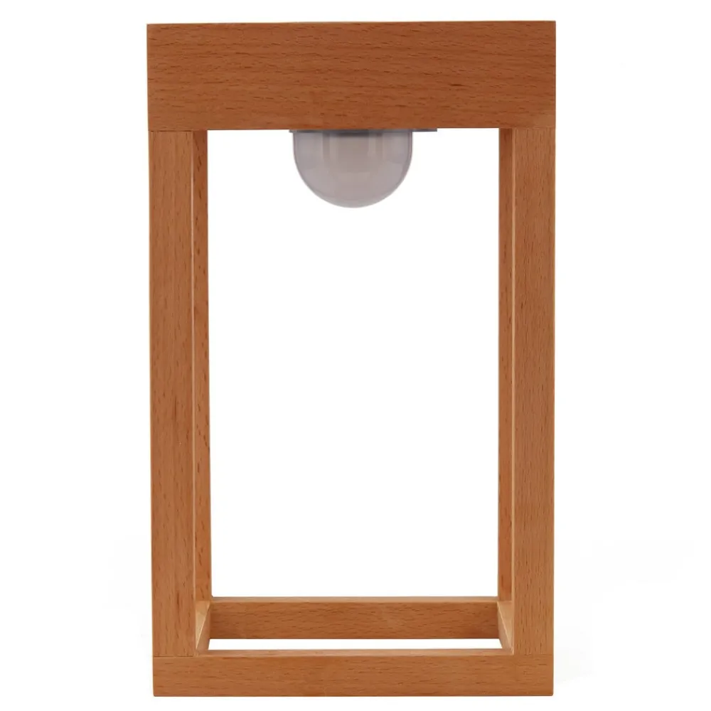 Lindby Dekorationsbelysning|Solcellelamper > LED-solcellelampe Peransa, træ, 25 cm høj