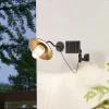 Lindby Solcellelamper > LED-solcellelampe Virane, sort, aluminium