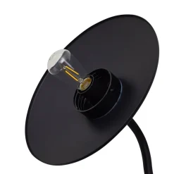 Lindby Solcellelamper > LED-solcellelampe Virane, sort, aluminium