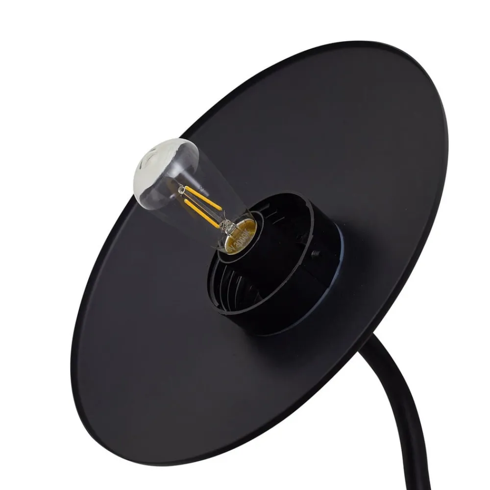 Lindby Solcellelamper > LED-solcellelampe Virane, sort, aluminium