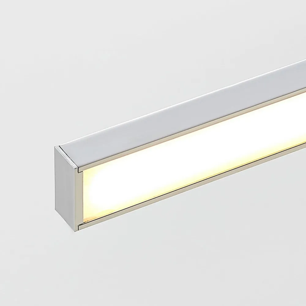 Væg- Og Spejllamper|Væglamper ^ Lindby LED-spejllampe Jukka, 120 cm, krom, metal, IP44